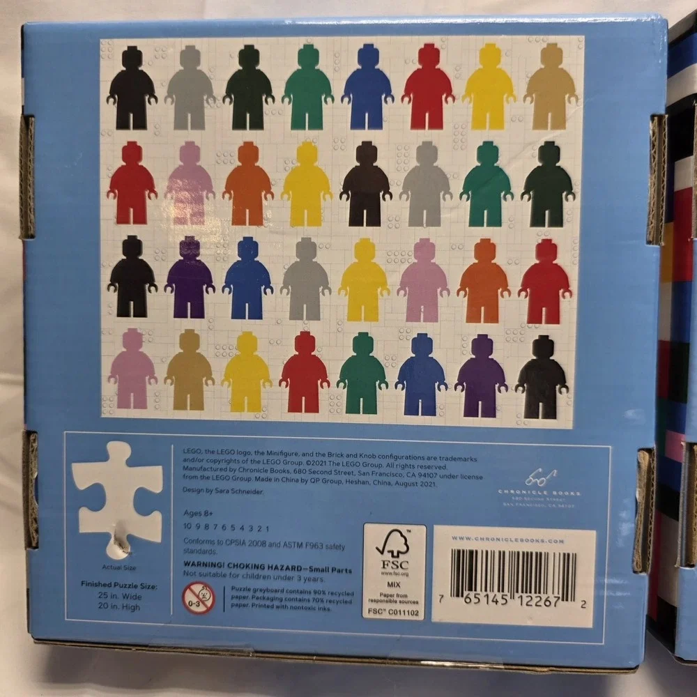 Lego Fun In‎ Space / Colorful Minifigures Target 500 Piece Puzzle X 2